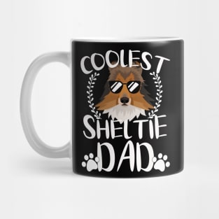 Glasses Coolest Sheltie Dog Dad Mug